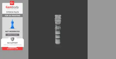 A 3D model of a Browning Buck Mark cosplay prop gun for 3D printing. Front view shown.