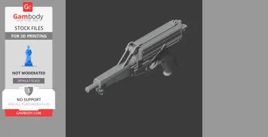 3D model of Calico M950 gun, designed as a cosplay prop for 3D printing.