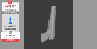 3D model of a Colt 2000 handgun, designed for cosplay prop use and 3D printing.