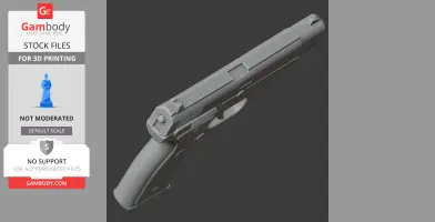 A 3D model of a Colt 2000 handgun, designed as a cosplay prop for 3D printing.