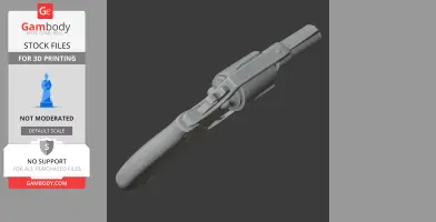 3D model of a Colt Detective Special revolver, designed as a cosplay prop for 3D printing.