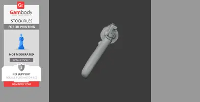 3D model of a Colt Detective Special revolver prop, side view, intended for cosplay and 3D printing.
