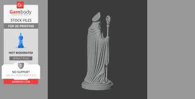 Saint Augustinians - Devotional Statue - STL 3D Print