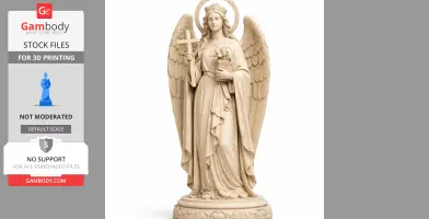 Saint Aurea of Ostia - Devotional Statue - STL 3D Print