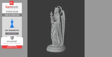 Saint Aurea of Ostia - Devotional Statue - STL 3D Print