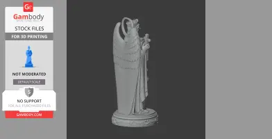 Saint Aurea of Ostia - Devotional Statue - STL 3D Print