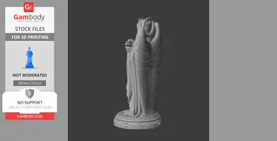 Saint Aurea of Ostia - Devotional Statue - STL 3D Print