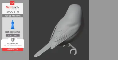 Barred becard - Prehistoric Animal STL