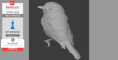Barred becard - Prehistoric Animal STL