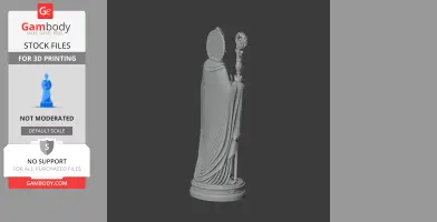 Saint Aurelian of Limoges - Devotional Statue - STL 3D Print