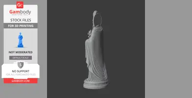 Saint Aurelian of Limoges - Devotional Statue - STL 3D Print