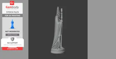 Saint Aurelian of Limoges - Devotional Statue - STL 3D Print