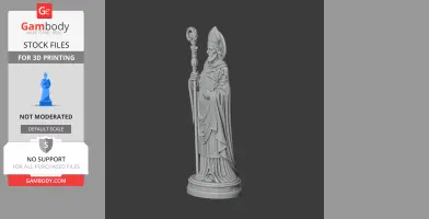 Saint Aurelian of Limoges - Devotional Statue - STL 3D Print