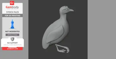 Barred buttonquail - Prehistoric Animal STL