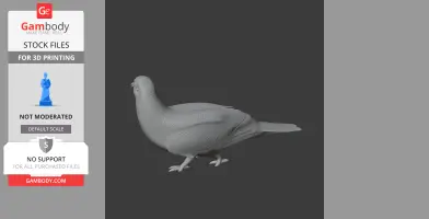 Barred cuckoo-dove - Prehistoric Animal STL