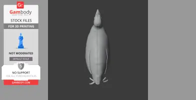 Top view of a 3D model of Bartlett's tinamou, showcasing a streamlined, bird-like body.