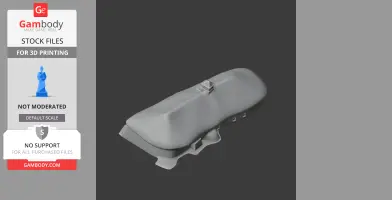 3D model of a Dartmoor longhouse with a curved roof, small chimney, and rectangular base.
