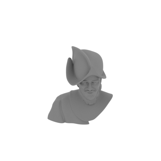 Francisco Vazquez de Coronado Bust.stl