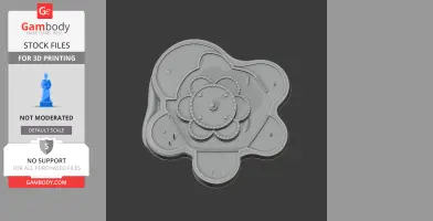 Aerial view of Deal Castle's architectural model with circular and rounded segments for 3D printing.