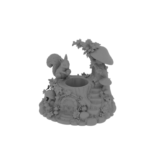 Woodland Squirrel LED Tealight Holder.stl