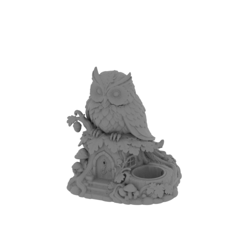 Colorful Owl LED Tealight Holder.stl