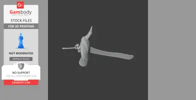 3D model of a Baudo oropendola, a prehistoric bird, with detailed feathers and a long tail for printing.