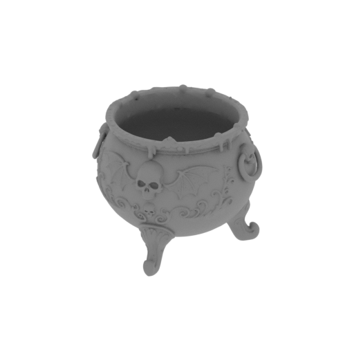 Gothic Skull Cauldron Organizer STL.stl