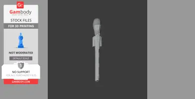 3D model of a Colt Python revolver, designed as a cosplay prop for 3D printing.