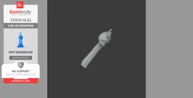 3D model of a Colt Single Action Army revolver for cosplay, viewed from the side.