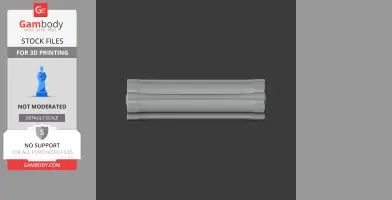 A 3D-rendered firearm cylinder for cosplay, displayed in gray on a dark background for 3D printing.