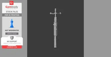 A 3D rendering of a Daewoo XK8 rifle prop for cosplay, shown on a dark background.