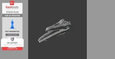 3D model of a Heilongjiangosaurus skull, showing detailed bone structure for printing.
