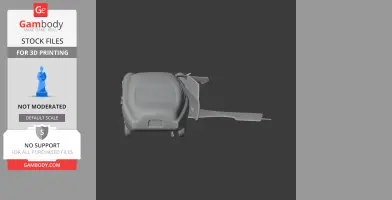 3D model of a Ferrari 225 S, showcasing details for 3D printing with opening doors.