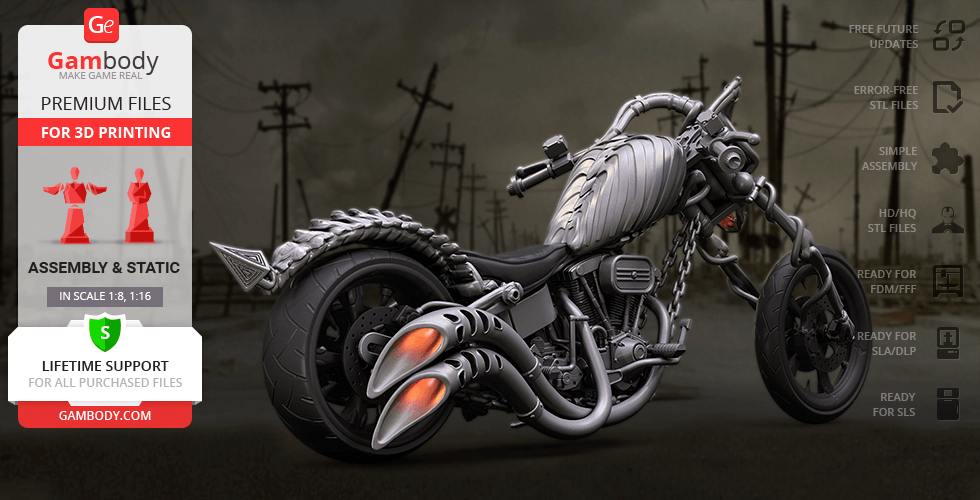 3D Print Designs for Motorcycle Accessories & Models