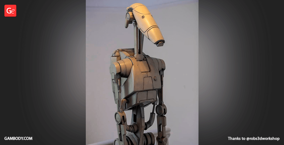 Buy B1 Battle Droid 3D Printing Model | Assembly + Action