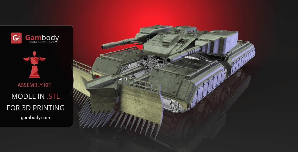 Buy Mammoth Tank Accessories 3D Print Files - Set 1 | Assembly Model 