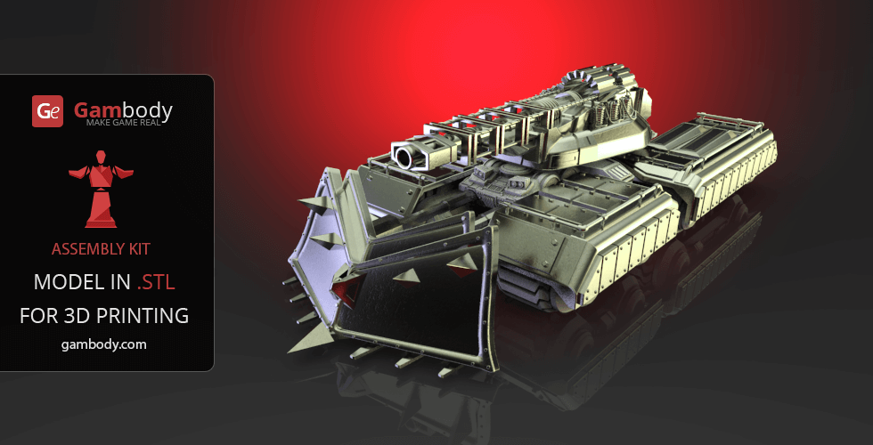 Buy Mammoth Tank Accessories 3D Print Files - Set 2 | Assembly Model 