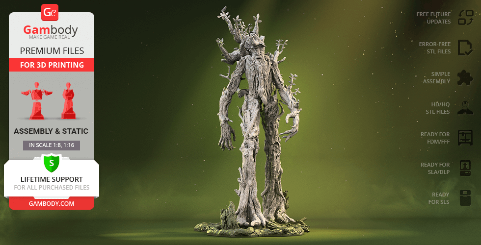 Buy Treebeard 3D Printing Figurine | Assembly