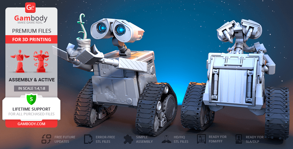 Buy WALL-E 3D Printing Model | Assembly + Action