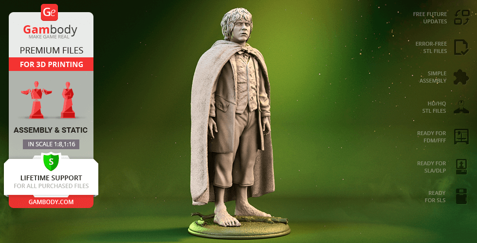 Buy Merry Brandybuck 3D Printing Figurine | Assembly