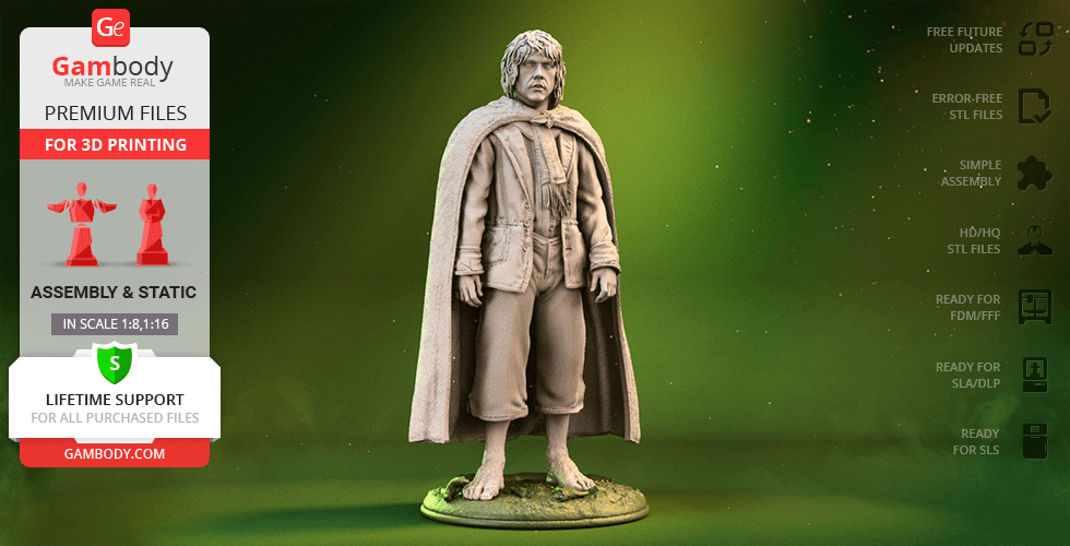 Buy Pippin Took 3D Printing Figurine | Assembly