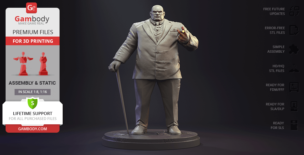 Buy Kingpin 3D Printing Figurine | Assembly