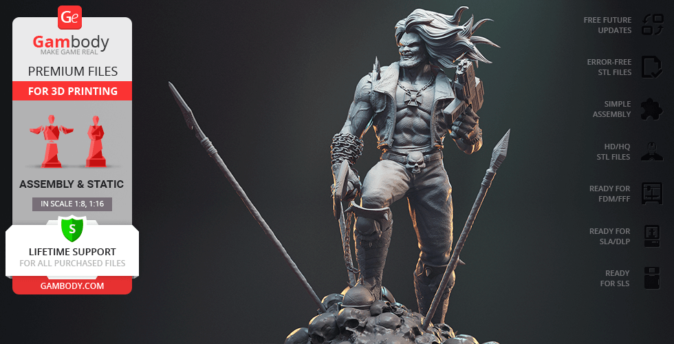 Buy Lobo 3D Printing Figurine | Assembly