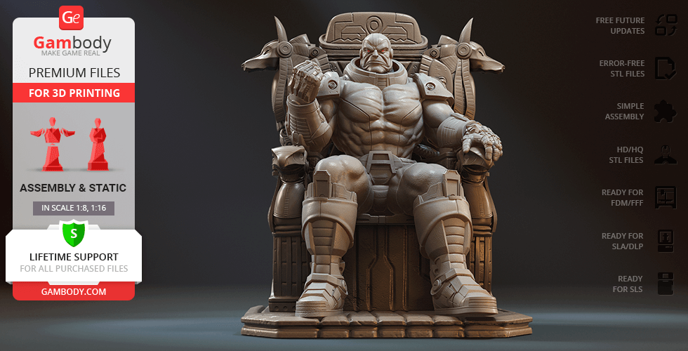 Buy Apocalypse on Throne 3D Printing Figurine | Assembly