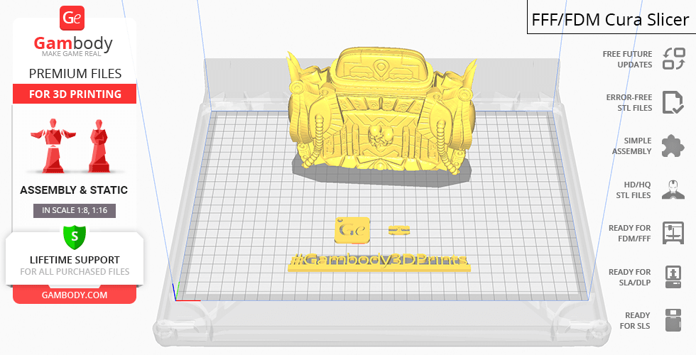 A detailed 3D model of a throne with intricate designs, ready for 3D printing.