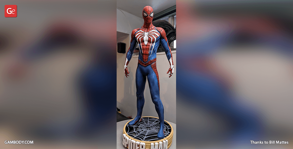 Buy Spider-Man Game Suit 3D Printing Figurine | Assembly