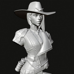 preview of Ashe Bust - 3D Print Model