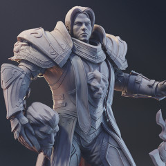 preview of Anduin Wrynn 3D Printing Figurine | Assembly