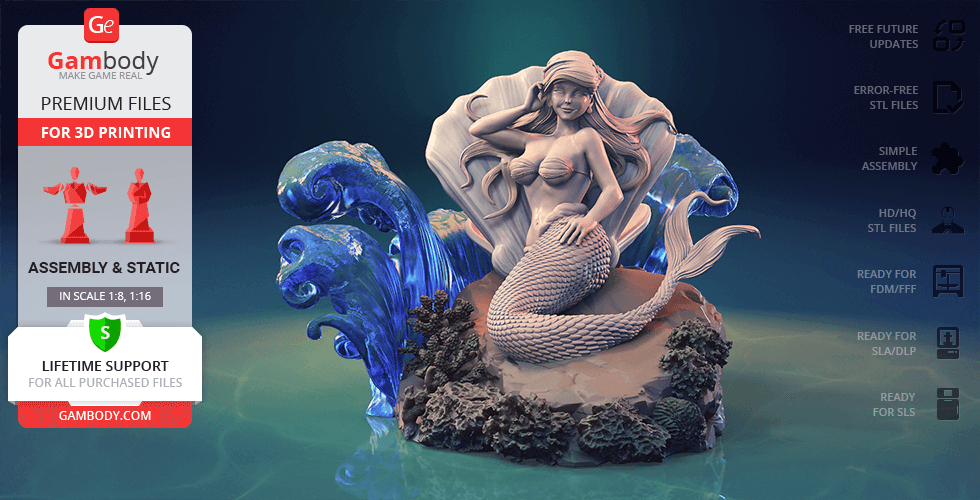 Buy Ariel 3D Printing Figurine | Assembly
