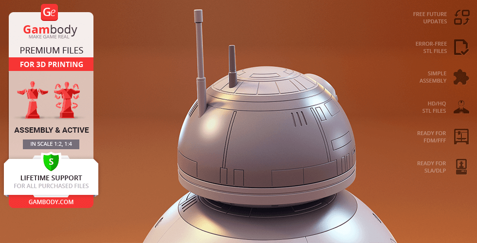 BB-8 - STL for 3D Printing | Gambody